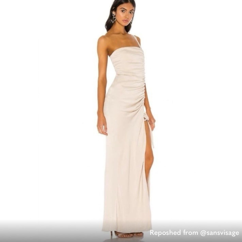 Revolve NBD Anusha Champagne Gown Formal‎ Dress Anthro Free People Summer Vacay